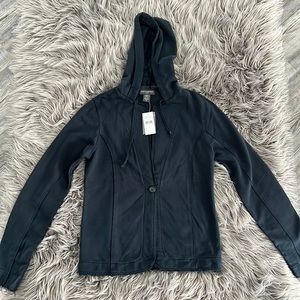 Banana Republic hooded button up top